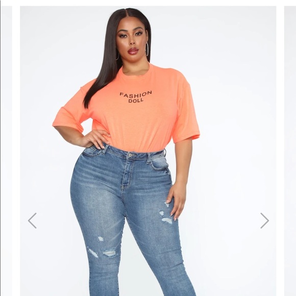 FASHION NOVA OVERSIZED TEE 1X - Picture 3 of 5